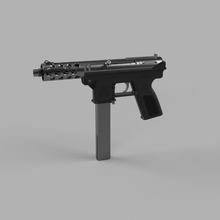 tec-9 kek-9 6mm airsoft gun body kit standard ak components gadget tec9 kek9 smg pistol secondary 3d print model - Mito3D