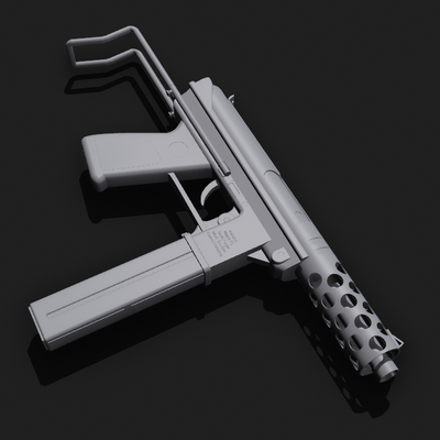 tec 9 propgun 1 talla juego árbitro ametralladora réplica airsoft m4 smg pdw autodefensa tonto csgo pubg ump45 rifle apuntalar tec9 contraataque 3d print model - Mito3D