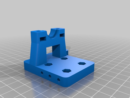 tech2c e3d mount adjusted z height bowden hotend v6 3d printing 3d print model - Mito3D