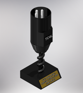 tecnología tripulación xlr trofeo 3d print model - Mito3D