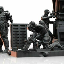 tech crew miniatures wargaming sci-fi team squad 3d print model - Mito3D