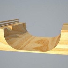 tech deck pipe totally gnarly 3d print model - Mito3D