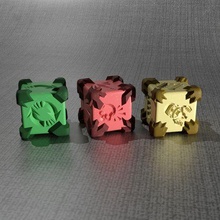 technique cubes nécromonde dé véhicule 3d print model - Mito3D