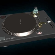 technics 1210 dj - terraza sentir vibraciones art modelos 3d print model - Mito3D