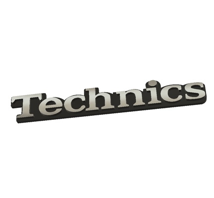 technics logo stereo chain hi-fi spare parts disk record player singer pop funko zelda vinyl sound 3d print model - Mito3D