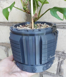 tekno ekici ev bitki tencere çiçek yetiştirici saksı bahçıvan kapalı çamur sulu Bahçe kaktüs 3d print model - Mito3D