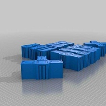 techzone - walls zone mortalis props 3d print model - Mito3D