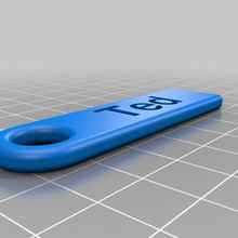 ted personalizado llave cadena accesorios 3d print model - Mito3D