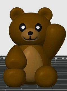 nounours ours art dadtaxes 3d print model - Mito3D