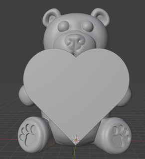 orsacchiotto orso 3d print model - Mito3D