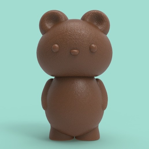 um ursinho de pelúcia jogo teddy urso animais brinquedo a arte jogos crianças boneca 3D print model - Mito3D