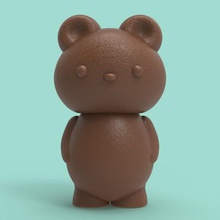 teddy bear game animal toy art games children doll plush 3d print model - Mito3D
