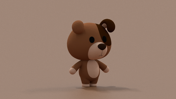 Urso pelúcia 3d impressão imprimível desenho animado brinquedo criança crianças 3d print model - Mito3D