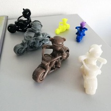 teddy bear biker gadget 3d print model - Mito3D