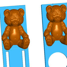 teddy bear bookmarks 2 styles animal bookmark bookmarker decor 3d print model - Mito3D