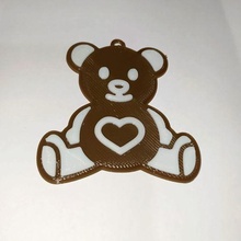 orsacchiotto orso portachiavi 3d print model - Mito3D