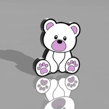 teddy bear lamp 3d print model - Mito3D