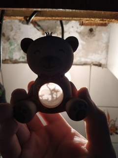 Teddy Bär Lithophonie 3d Reste ausgestopft Tier Valentinstag Spielzeug Liebe Schatz Bogen Schatten 3d print model - Mito3D