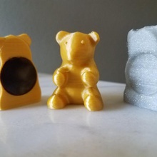 Teddybär Magneten home teddy-Bär teddy magnet Haushalt Kühlschrank-magnet Niedlich tragen Tiere Tier 3d print model - Mito3D