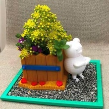 Urso pelúcia plantador Panela vaso plantio urso Teddy plantar 3d print model - Mito3D