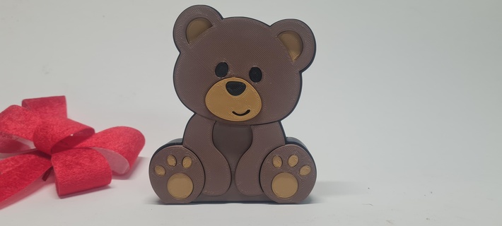 orsacchiotto orso puzzle 3d print model - Mito3D