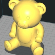 teddy bear range animal toy child money art games 3d print model - Mito3D