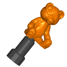 teddy bear tire valve stem cap - automotive schrader 3d print model - Mito3D