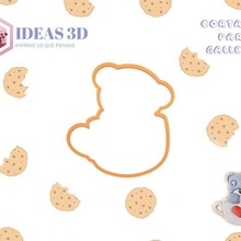 oyuncak ayı Fincan kurabiye kesici Kahve sevgililer gün 3d print model - Mito3D