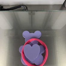 teddy hair elastic stand fashion idealab hair-elastic health-care health healthcare healthcares hairclip 3d print model - Mito3D