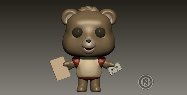orsacchiotto ruxpin funko pop orso giocattolo ripieno animale serie arte 3d print model - Mito3D
