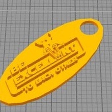 teds keychain 3d print model - Mito3D