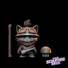 teemo classic urban toy style league legends game figurine leagueoflegends lol 3d print model - Mito3D