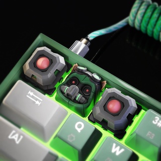 teemo omega squadra keycaps lol meccanico tastiera fungo keycap lega leggenda stl 3d ciliegia mx chiave bomba pc gioco 3d print model - Mito3D