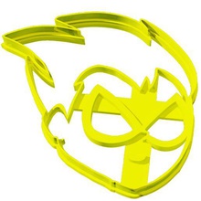 teen titans go - robin young cookie cutter various beastly boy sharp cookies porcelain fondant 3d print model - Mito3D