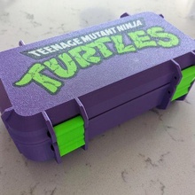 adolescente mutante ninja tartarughe giocattolo scatola intarsio 3d print model - Mito3D