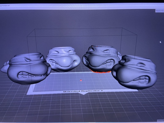 ergen mutant ninja kaplumbağalar fincan yapabilmek kulp destek sanat tmntcup tmnt teenagemutanninjaturtles komik oyuncaklar bardak altlıkları hayret dc süper kahraman 3d print model - Mito3D