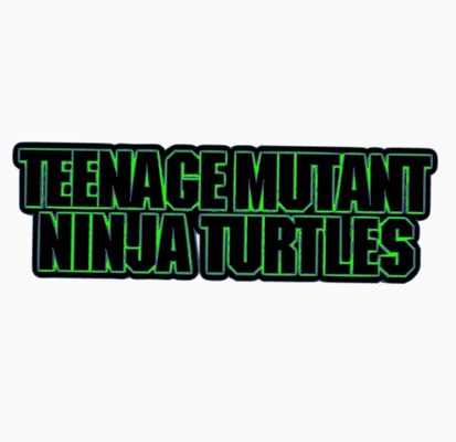 adolescent mutant ninja tortues film v3 logo afficher by maniacmancave3d tmnt 39 arriver 90s permanent neca camarades jeu jouets action figures homme cavernes 3d print model - Mito3D