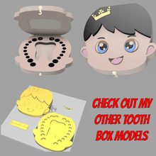 teeth box tooth boys boy container 3d print model - Mito3D
