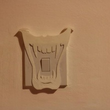 los dientes interruptor de la luz cubierta casa lightswitch halloween decoración en el reino unido fresco niños irlanda irlandés 3d print model - Mito3D