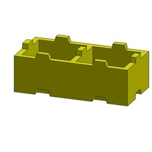tego 2-pin gioco lego 2plots giocattolo costruzione 3d print model - Mito3D