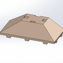 tego 3 lados del techo juego de lego en la azotea un juguete construcción 3d print model - Mito3D