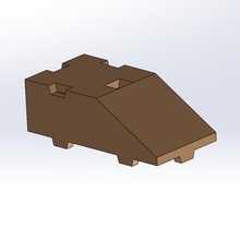 tego 1-painel de telhado jogo lego no brinquedo construção 3d print model - Mito3D