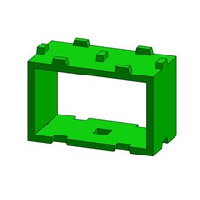 tego ventana juego de lego un juguete construcción 3d print model - Mito3D