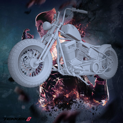 tekken 8 hwoarang motosiklet tekken8 oyun makinesi kraliçe jack haz leroy jin şeytan adım kral lili steve asuka kuma nina feng yoshimitsu panda 3d print model - Mito3D