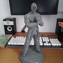 jin kazama de tekken fan-art la statue art jouet zbrush figure objets collection sculpture L'impression 3d les combats jeu 3d print model - Mito3D