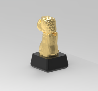 tekken jin kazama trophy trophy award tekken trophy tekken award  3d print model - Mito3D