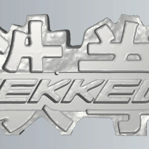 tekken Logo Spiel 3dprinten impressão3d impression3d 3D print model - Mito3D