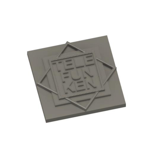 telefunk t33wl logo art 3D print model - Mito3D