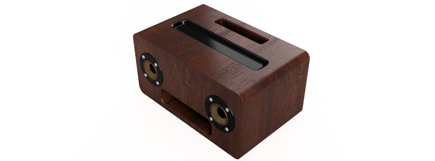 teléfono amplificador música sonido amperio 3d print model - Mito3D