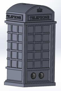 telefon Kutu Londra ultrasonik sensör hc sr04 örtmek kılıf anıtlar binalar tanınmış kabinler 3d print model - Mito3D